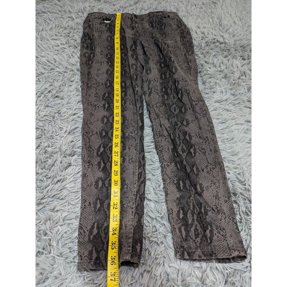 Kensie Jeans Effortless Ankle Womens Size 10/30 10 Mid Rise Snake Skin Print - Picture 9 of 13